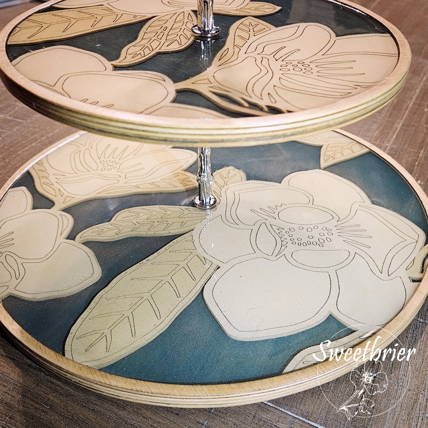 Magnolia 2-Tier Tray