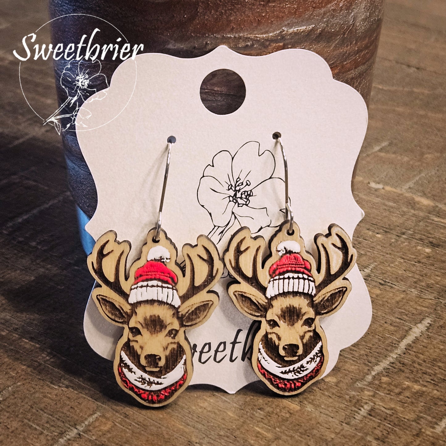 Comfy Reindeer Earrings
