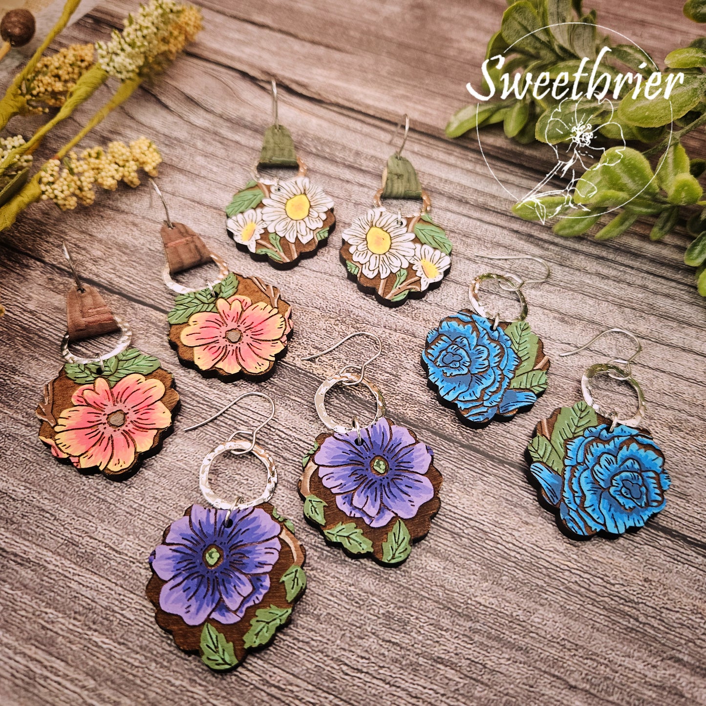 Floral Burst Earrings