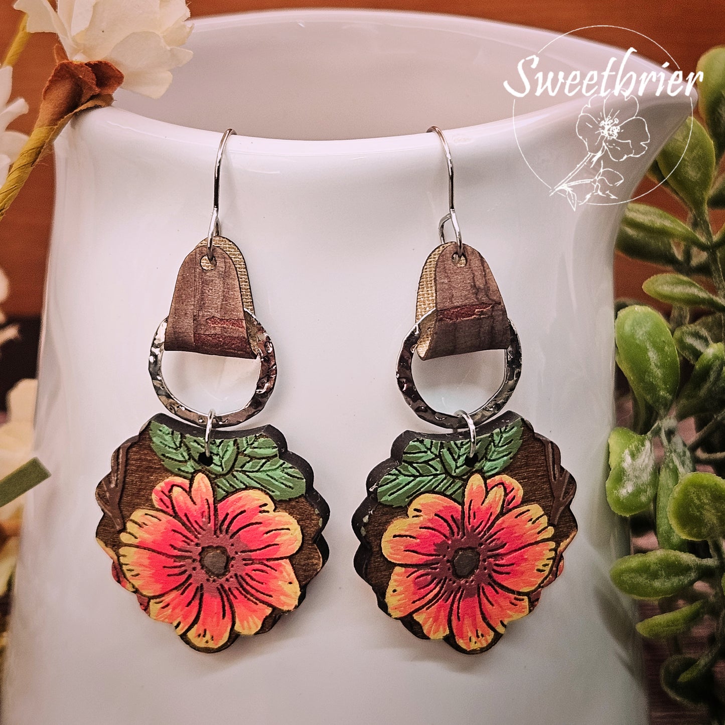 Floral Burst Earrings