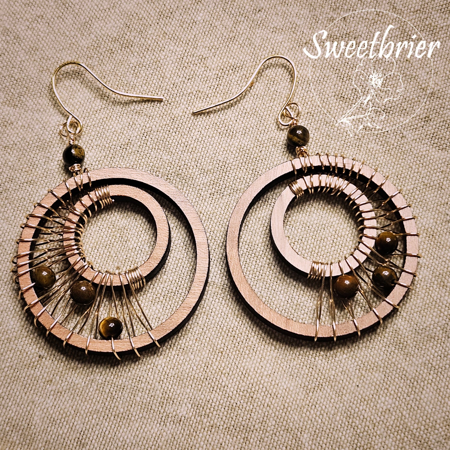 Golden Spiral Orbit Earrings