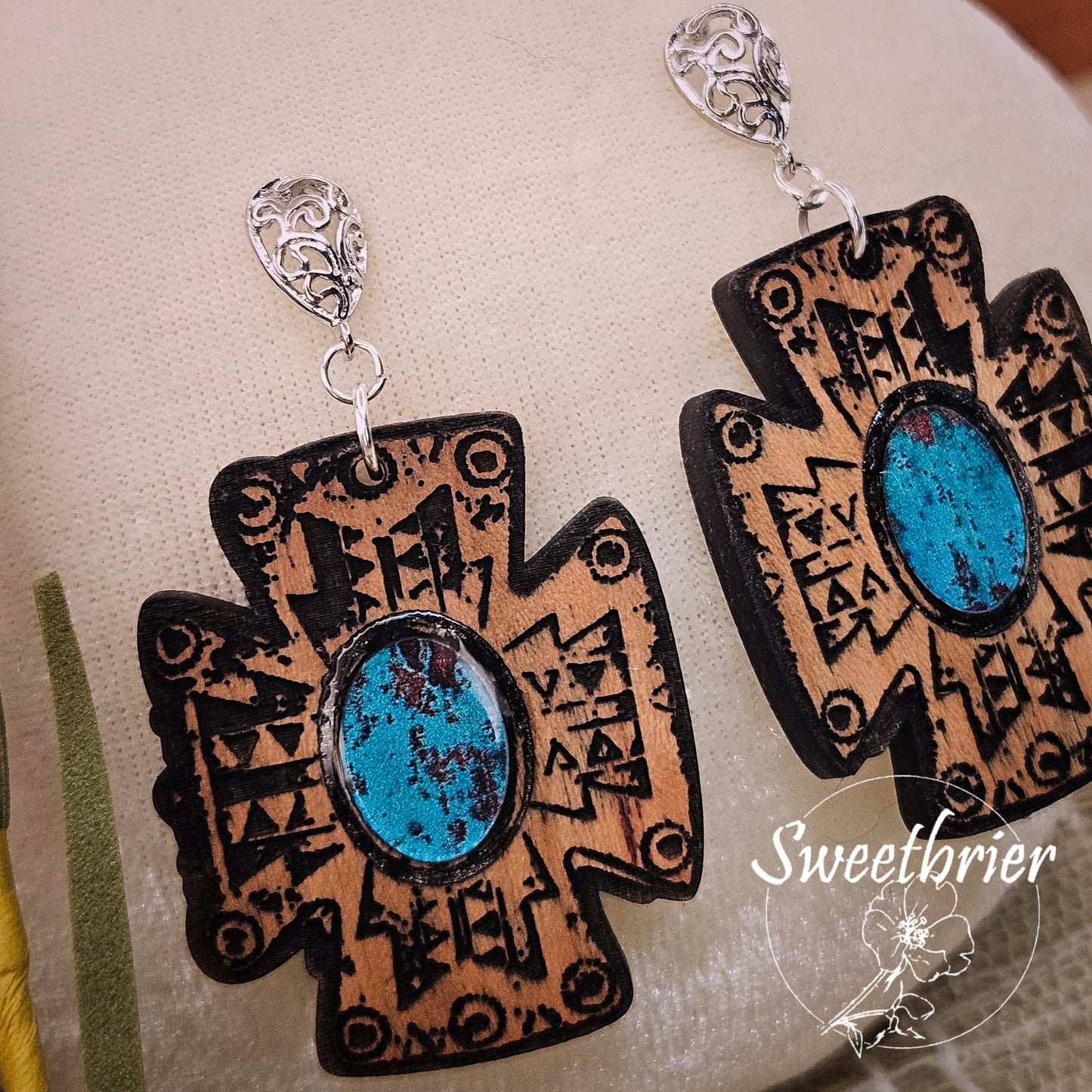 Southwest Cross Earrings