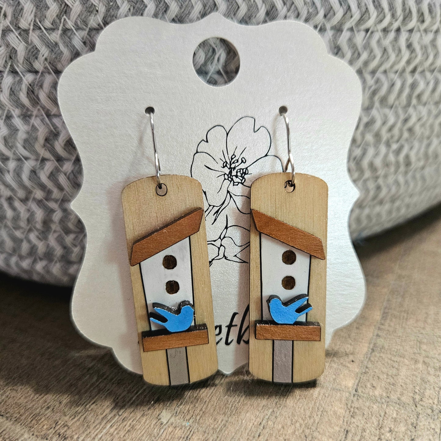 Birdhouse Earrings