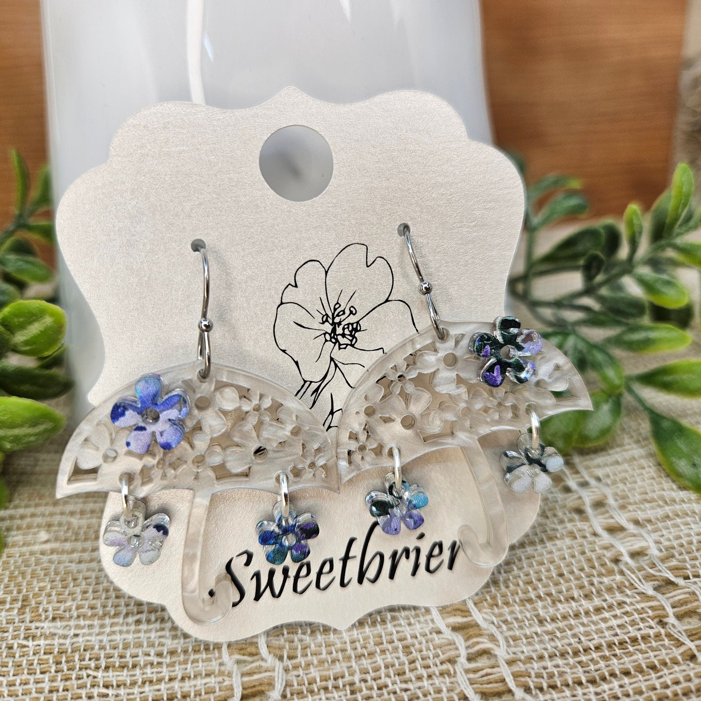Filigree Umbrella Earrings