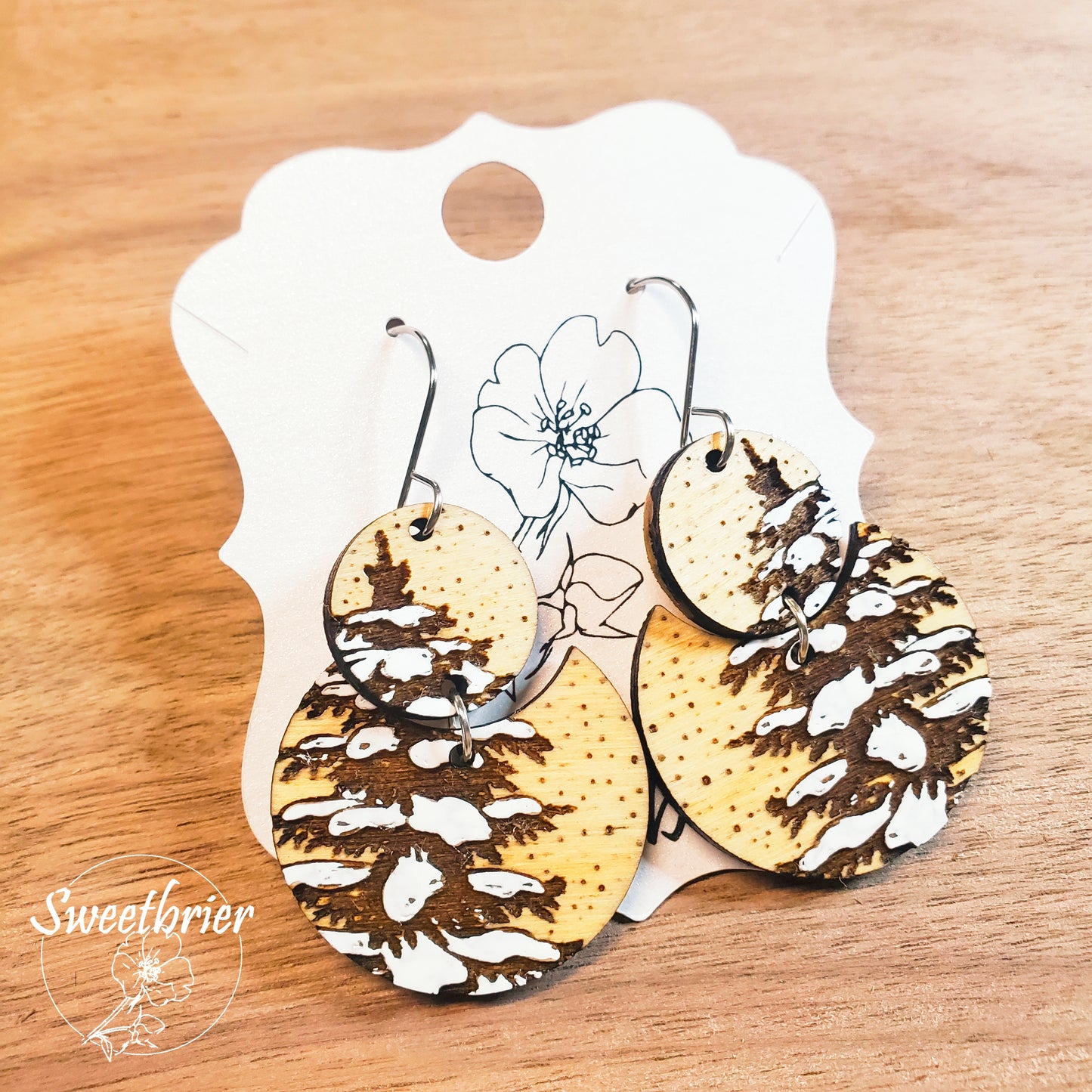 Snowy Pine Earrings