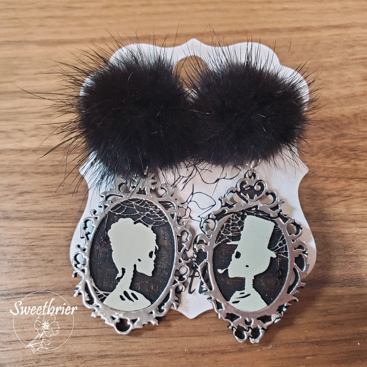 Skeleton Portrait Earrings