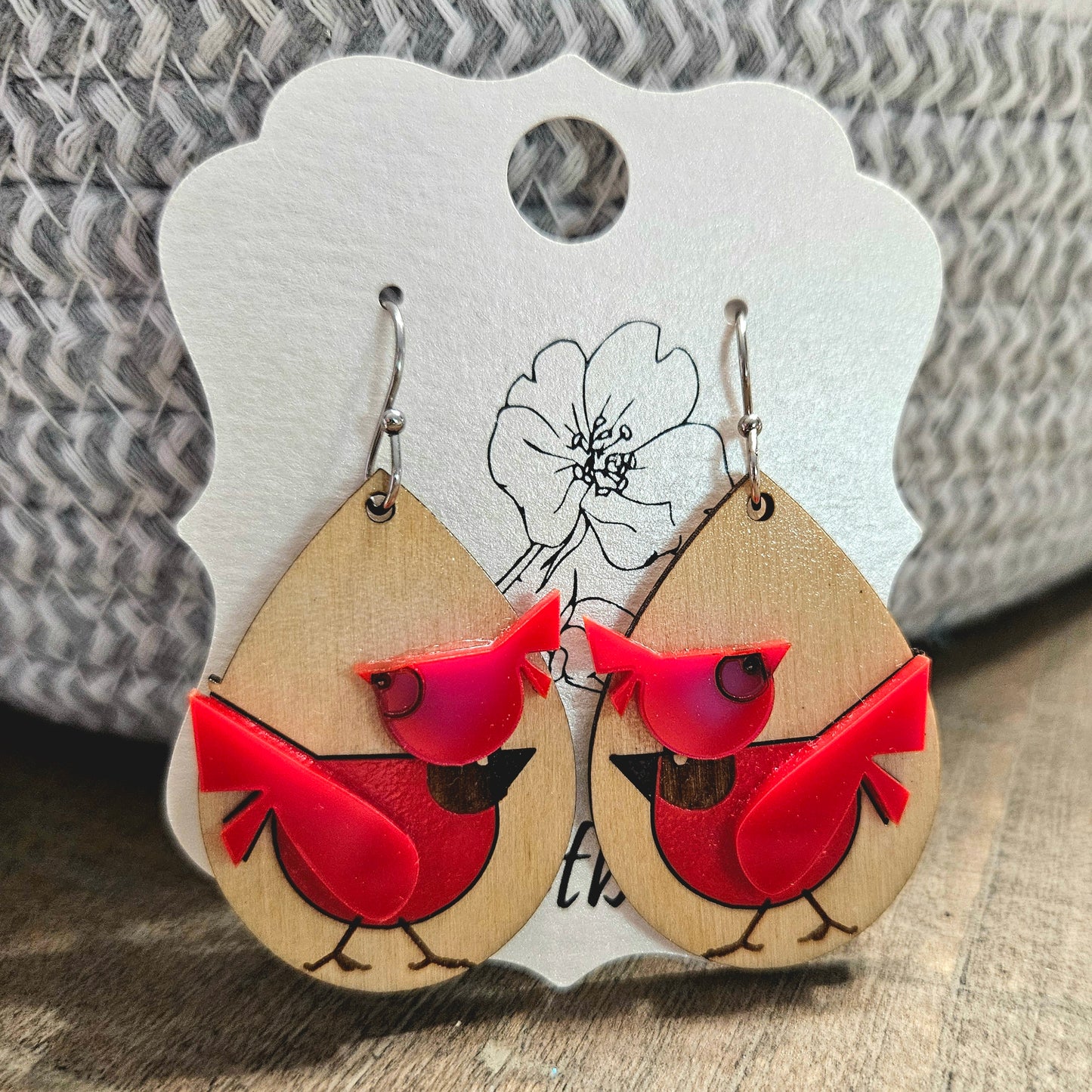 Cardinal Friends Earrings