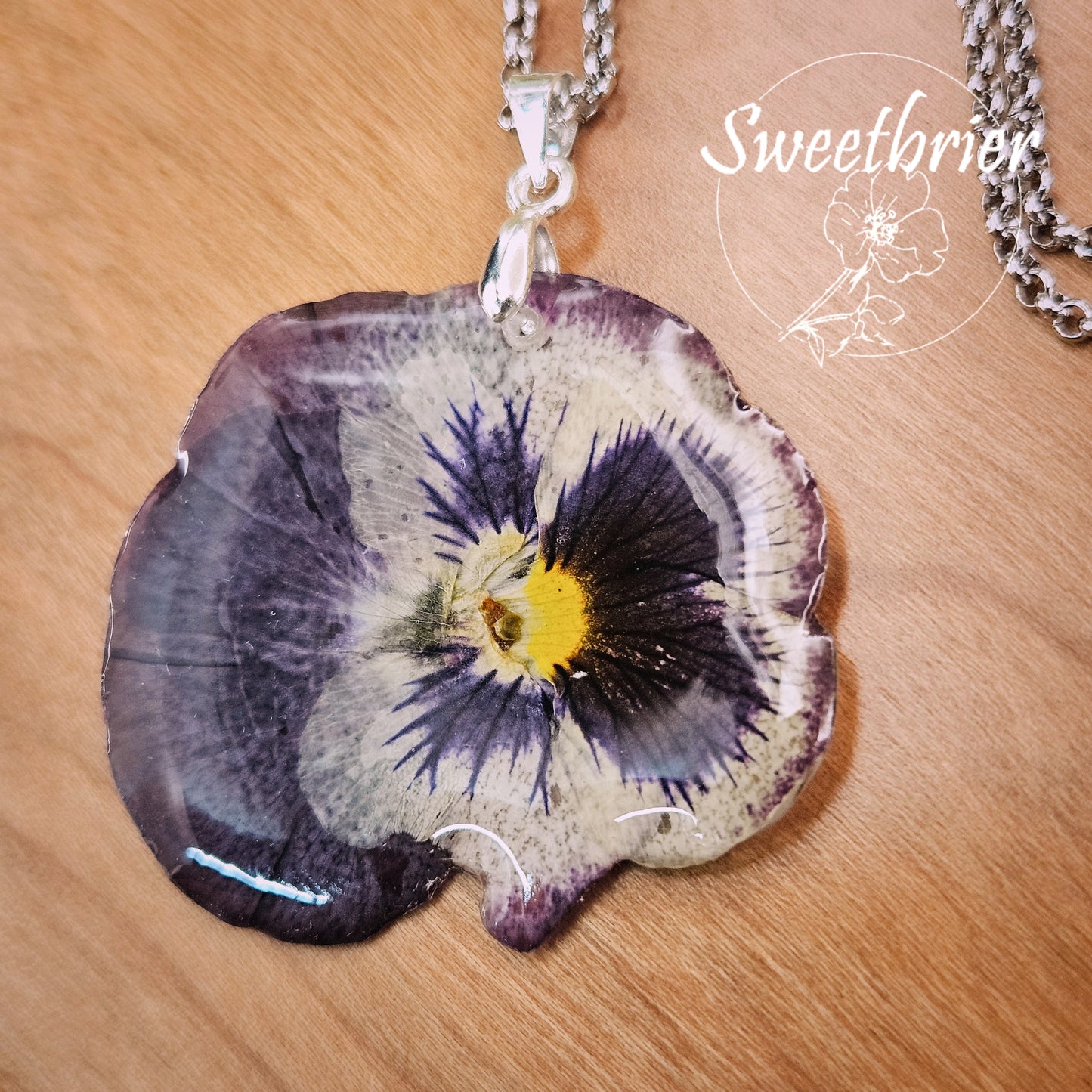 Deep Pansy Pendant