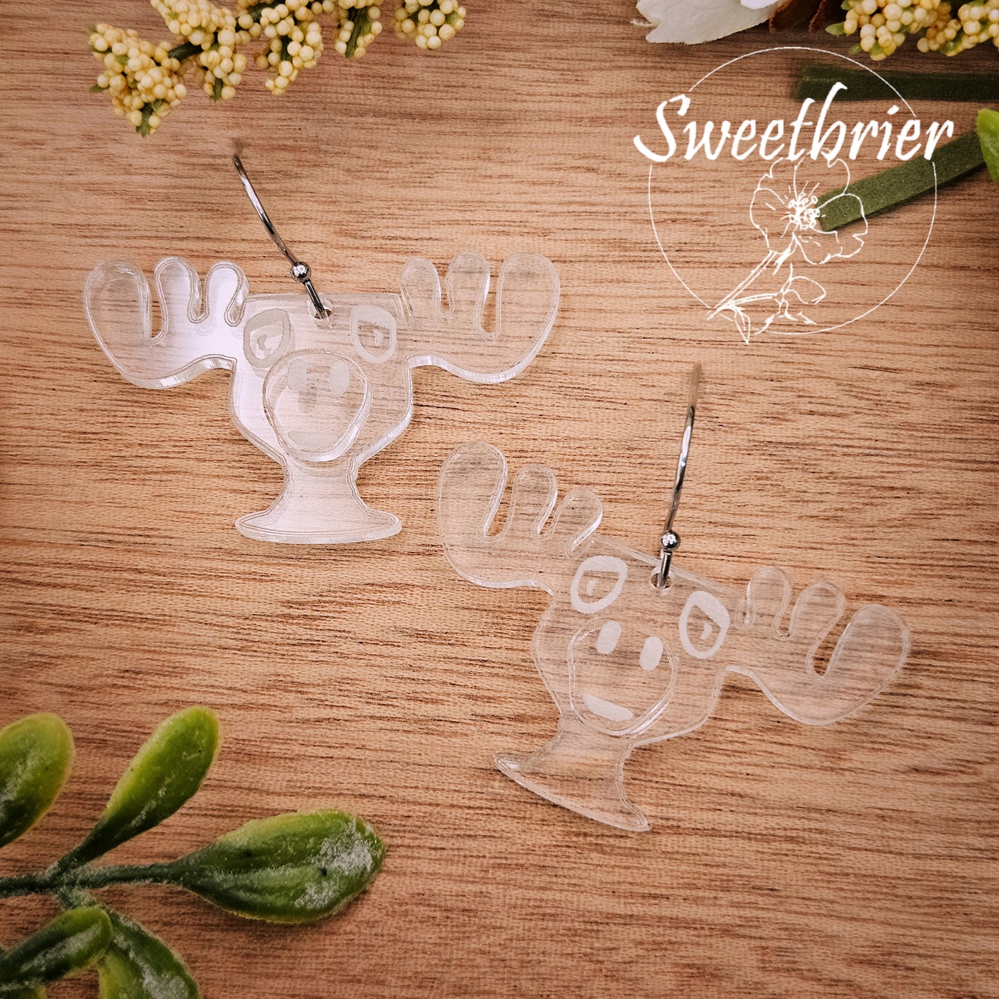 Holiday Moose Mug Earrings