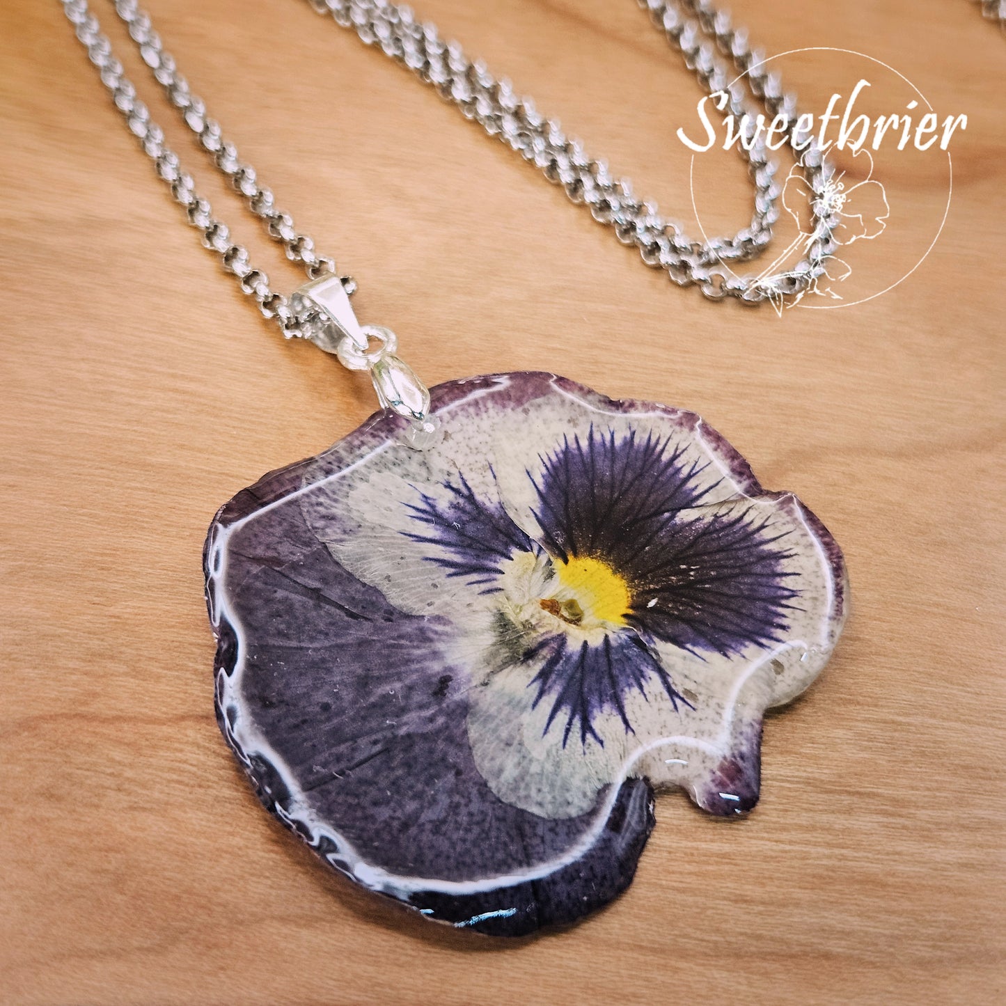 Deep Pansy Pendant