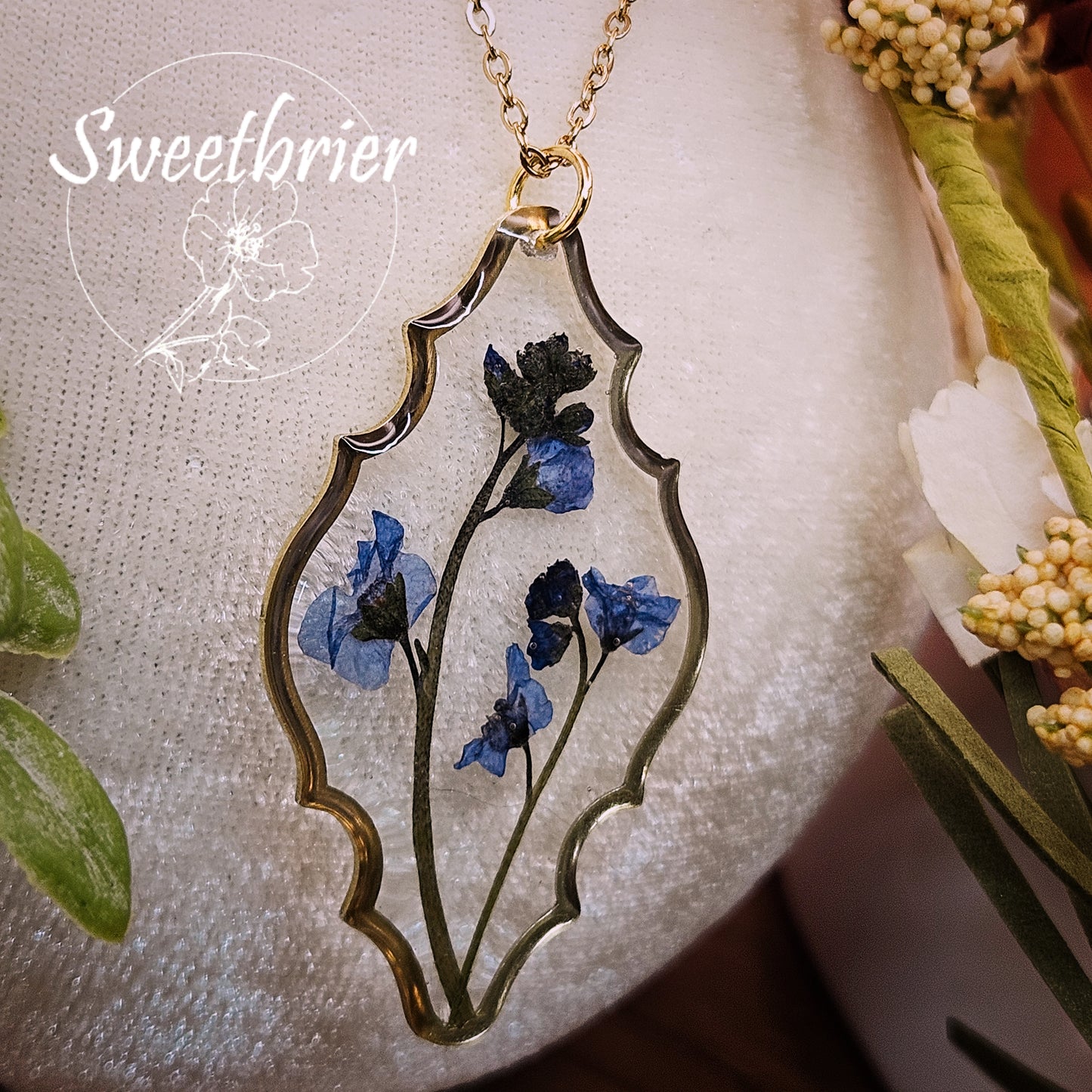 Forget-Me-Not Moroccan Necklace