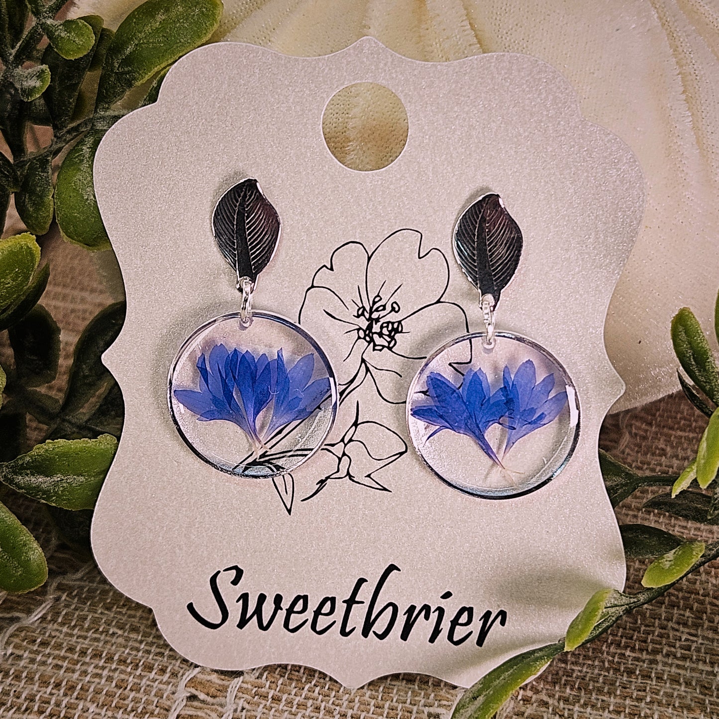 Blue Blossom Whisper Earrings