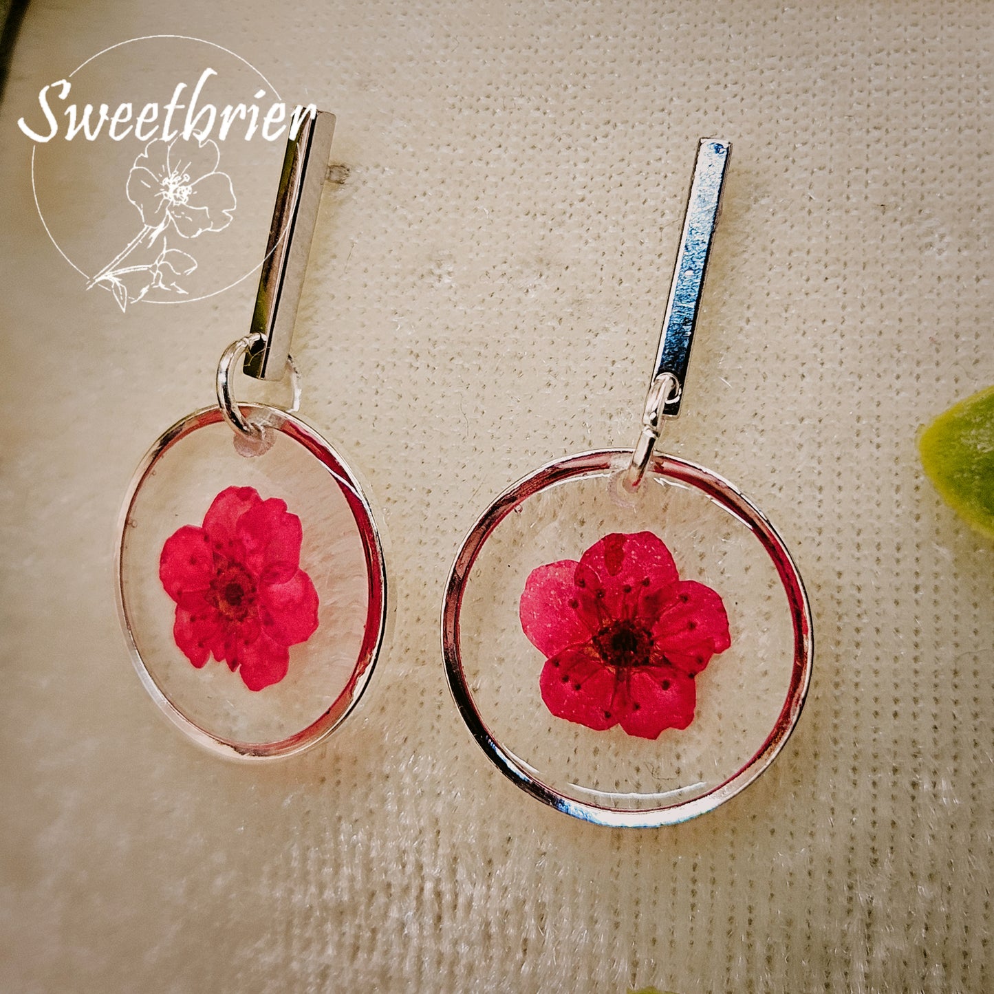 Rosy Bloom Drop Earrings