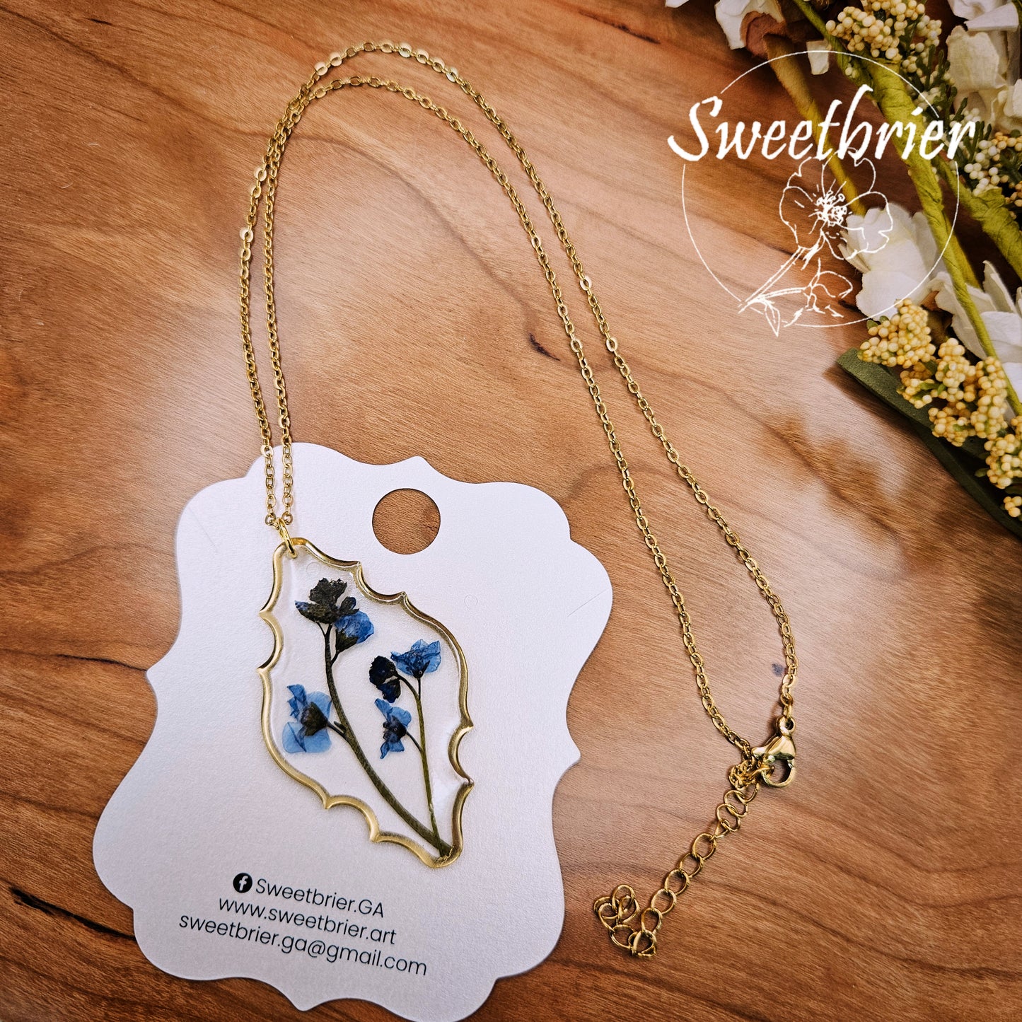 Forget-Me-Not Moroccan Necklace