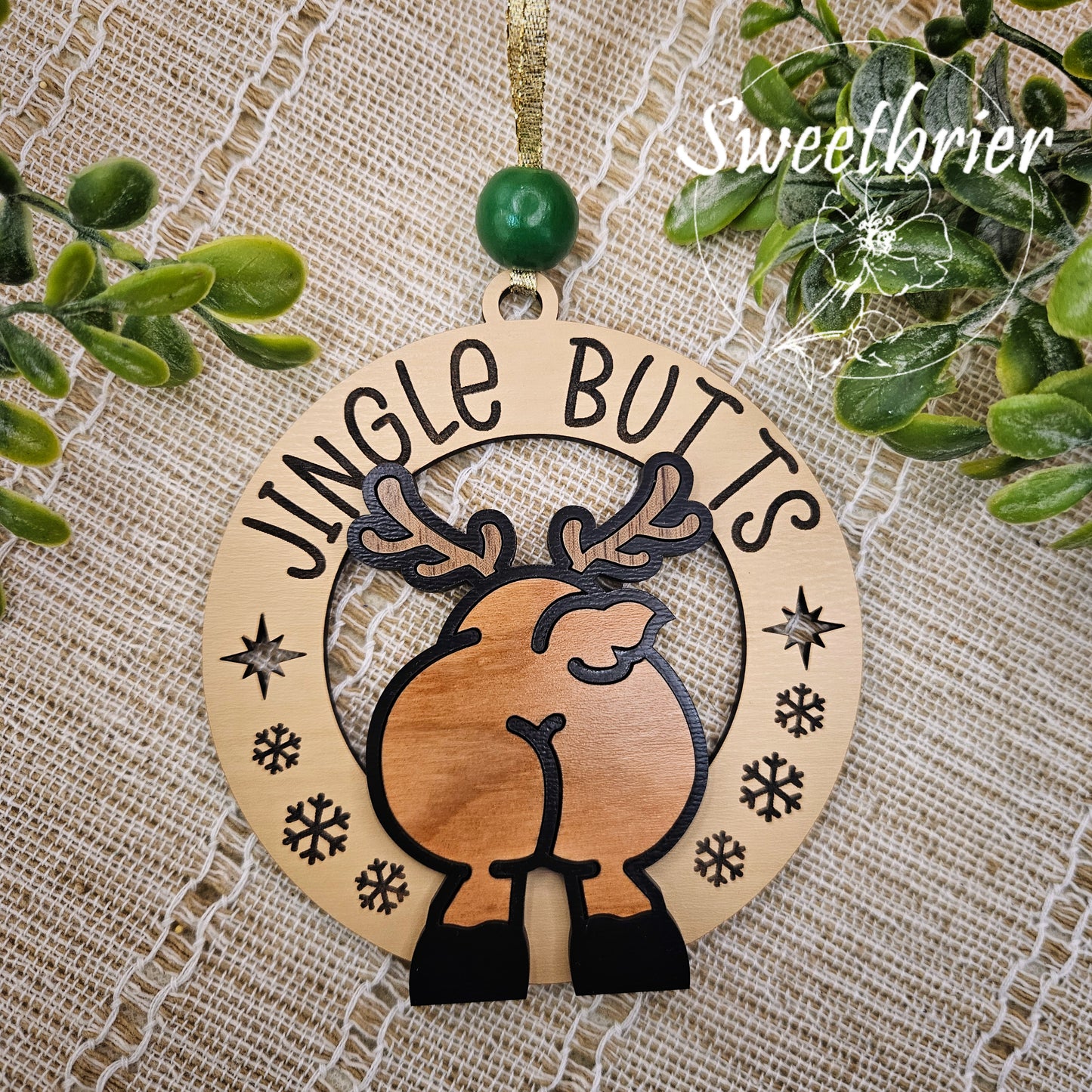 Jingle Butts Reindeer Ornament
