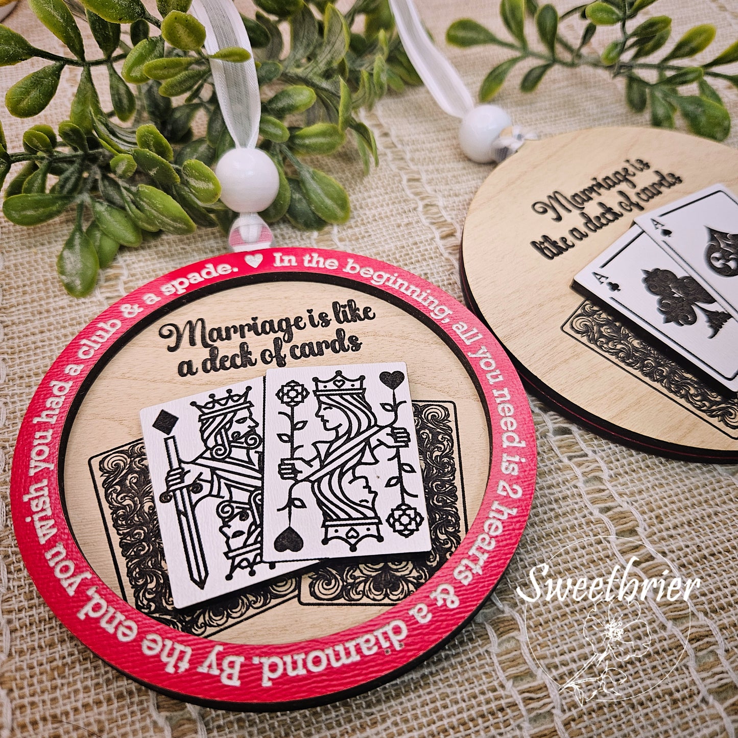 Marriage Deck of Cards Ornament