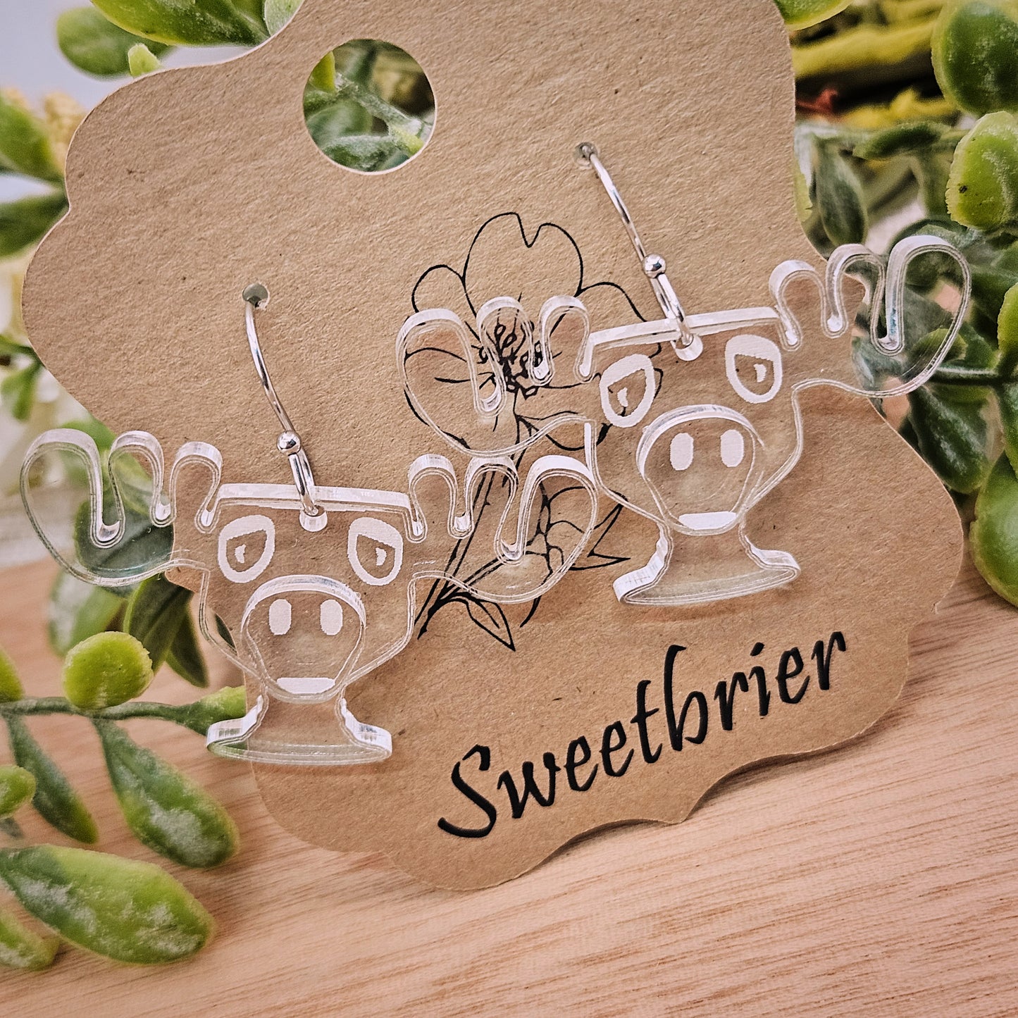 Holiday Moose Mug Earrings