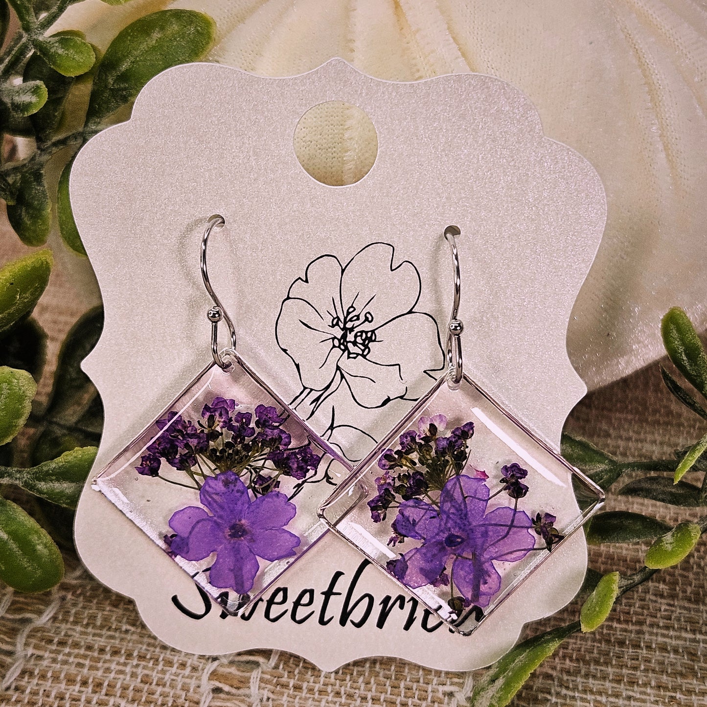 Violet Meadow Earrings
