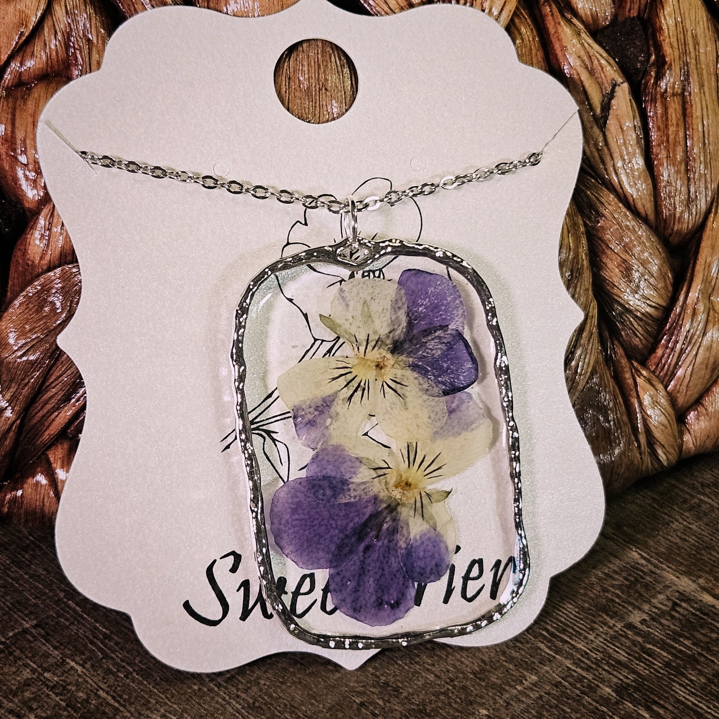 Pansy Dreams Pendant