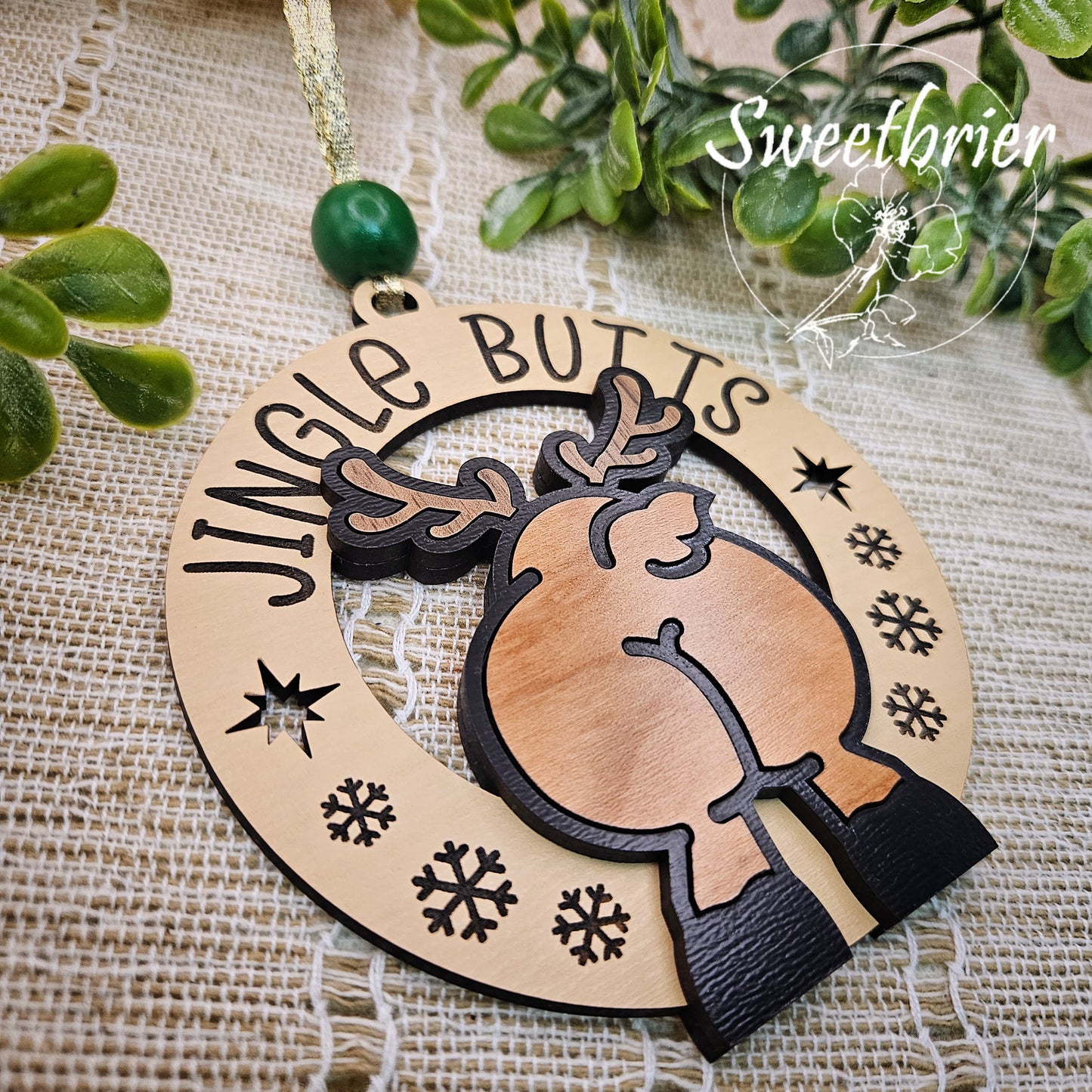 Jingle Butts Reindeer Ornament