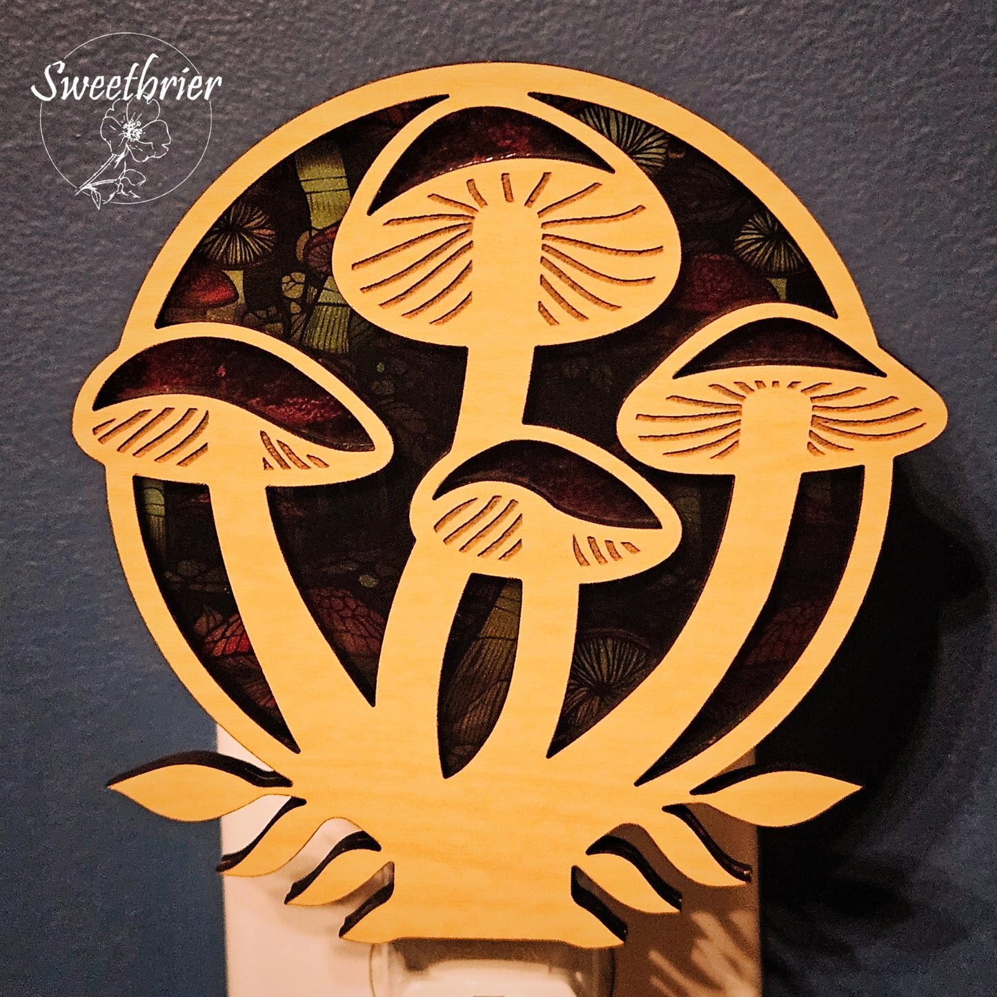 Amber Shroom Nightlight