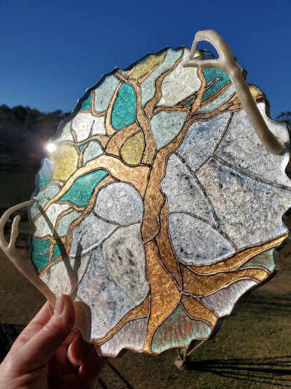 Tree of Life Faux Stained Glass