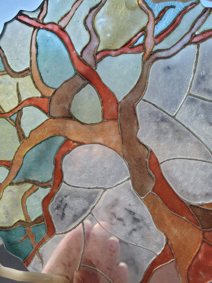 Tree of Life Faux Stained Glass