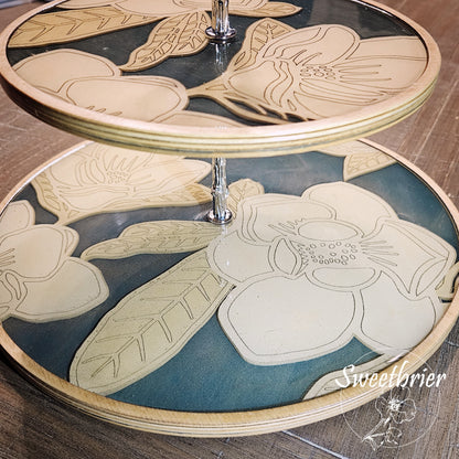 Magnolia 2-Tier Tray