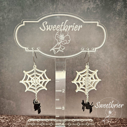 Spider Web Earrings