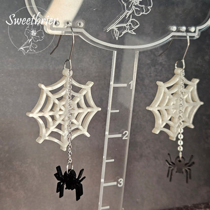 Spider Web Earrings