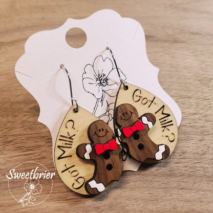 Gingerbread Men Earrings