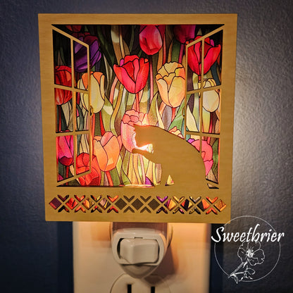 Daydreaming Kitty Nightlight