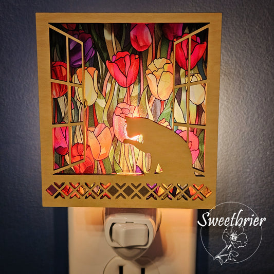 Daydreaming Kitty Nightlight