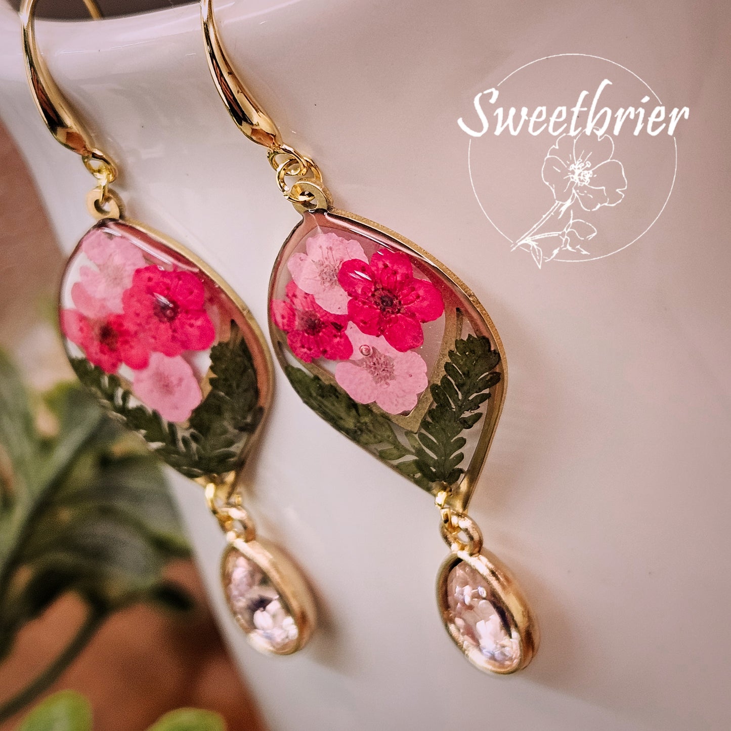 Blushing Garden Drop Earrings