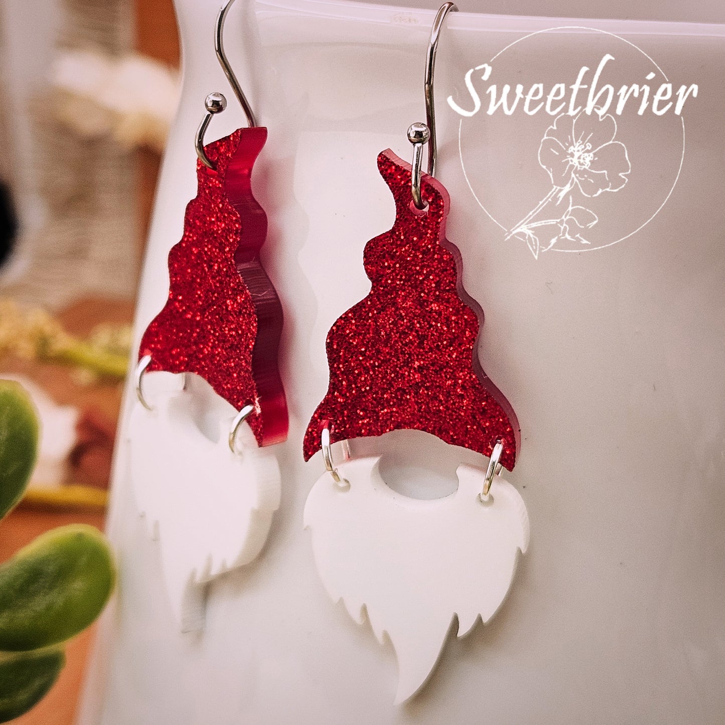 Sparkle Gnome Holiday Dangles