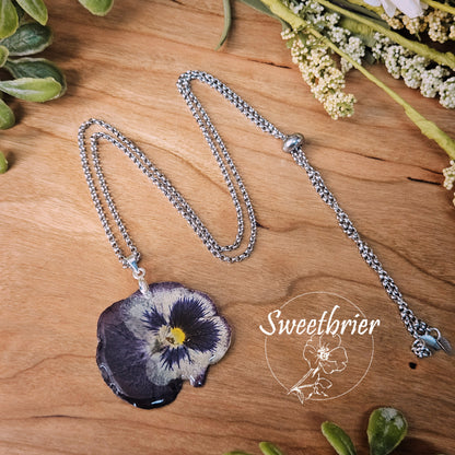 Deep Pansy Pendant