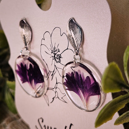 Purple Blossom Whisper Earrings