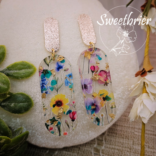 Golden Meadow Drop Earrings