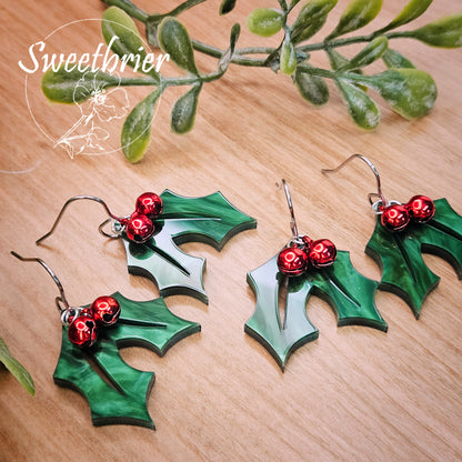 Holly Leaves Earrings