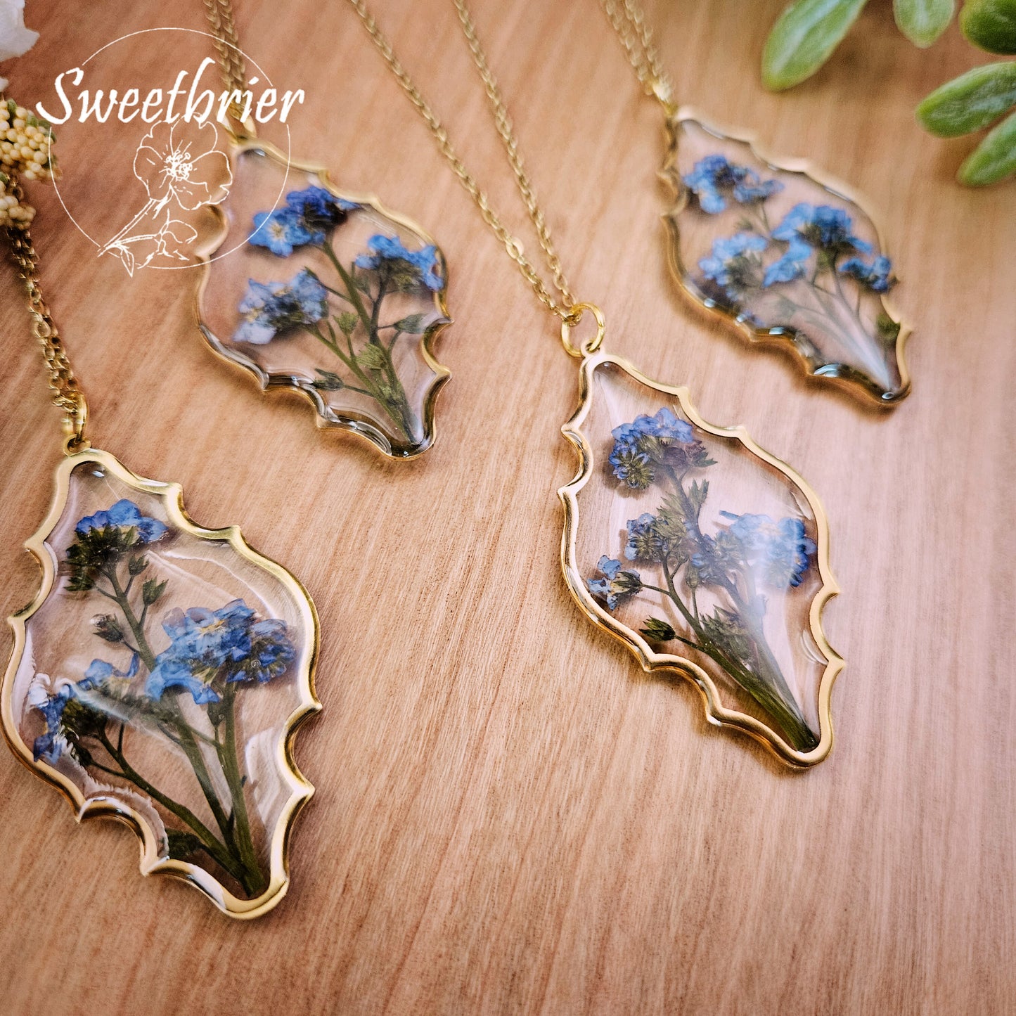 Forget-Me-Not Moroccan Necklace