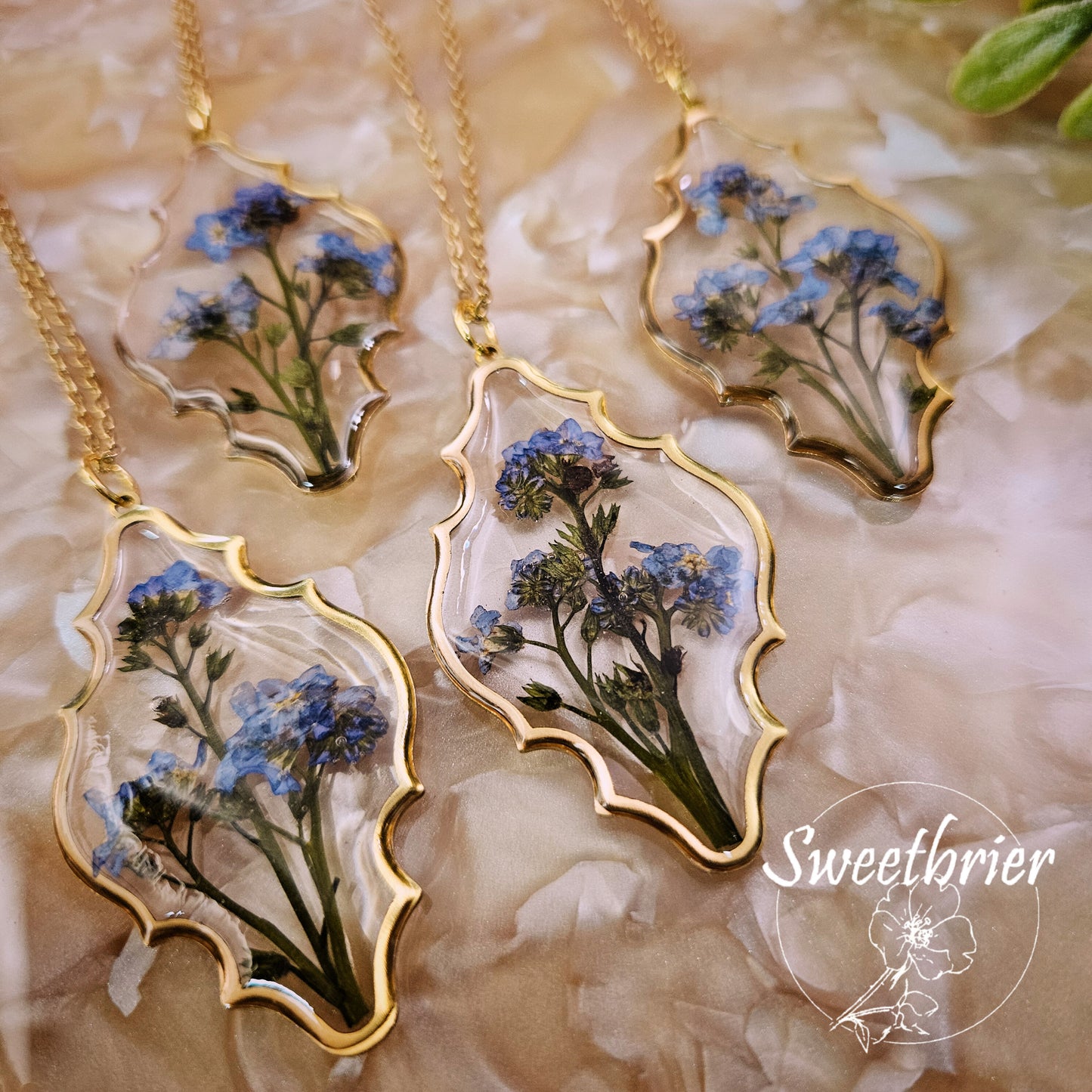 Forget-Me-Not Moroccan Necklace