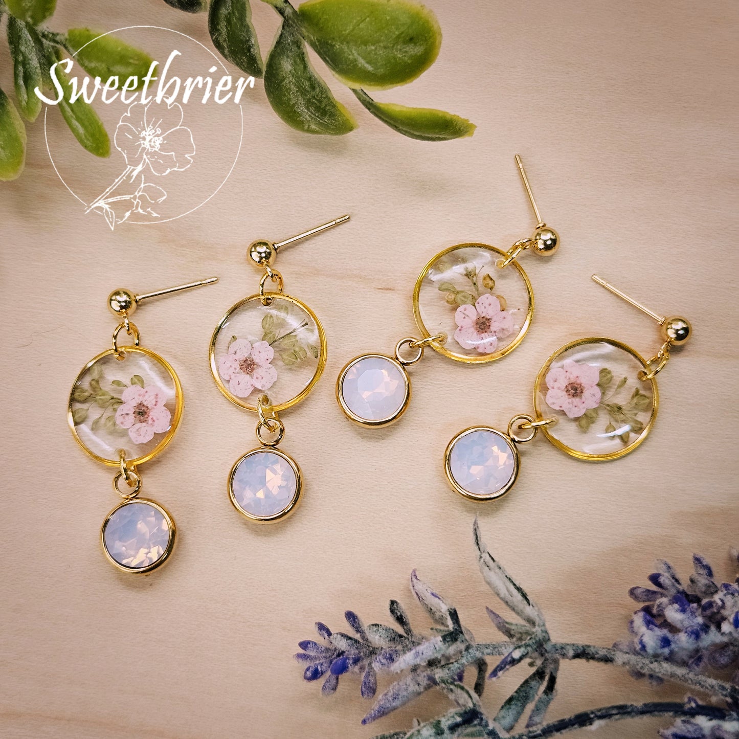 Petal Fern Whisper Earrings