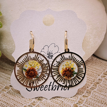 Sunburst Botanical Hoops