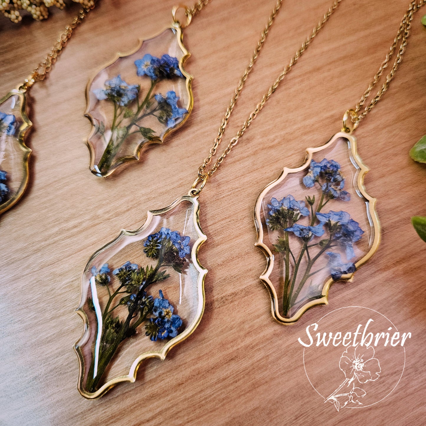 Forget-Me-Not Moroccan Necklace