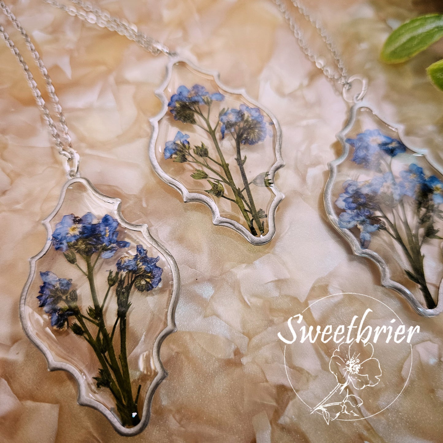 Forget-Me-Not Moroccan Necklace