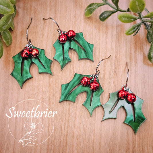 Holly Leaves Earrings