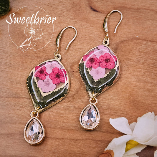 Blushing Garden Drop Earrings