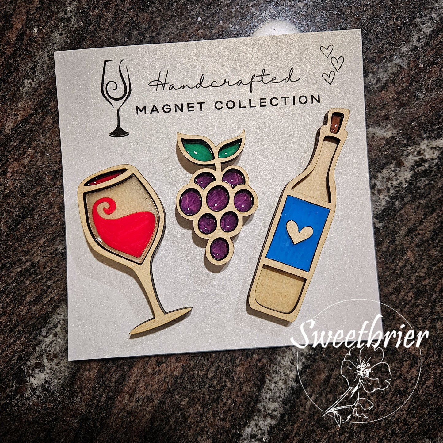 Wine Lovers Magnet Set