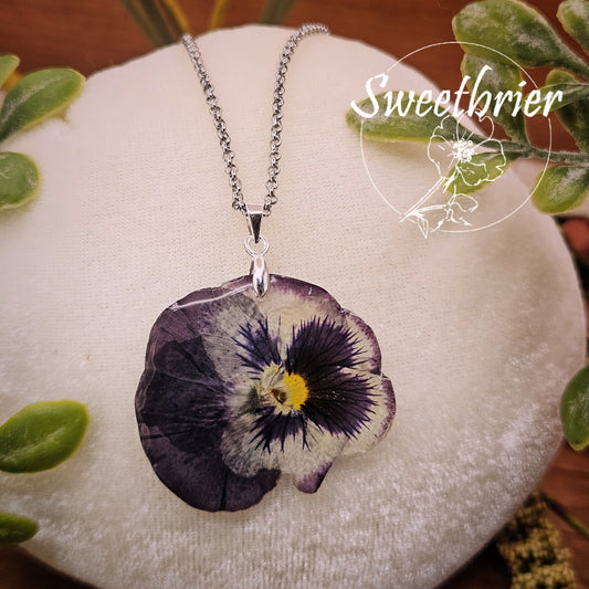 Deep Pansy Pendant