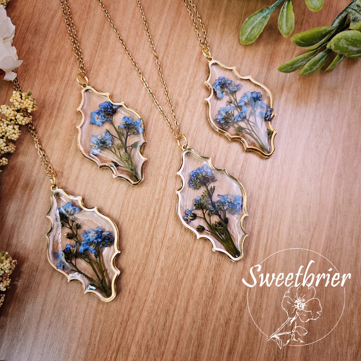 Forget-Me-Not Moroccan Necklace